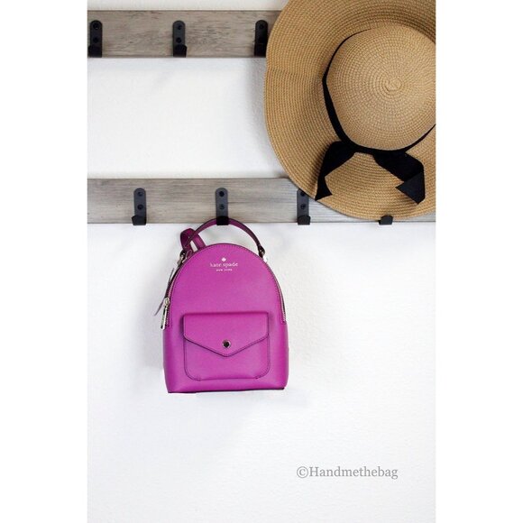NEW Kate Spade Schuyler Mini Baja Rose PVC Leather Backpack School Barbie Core